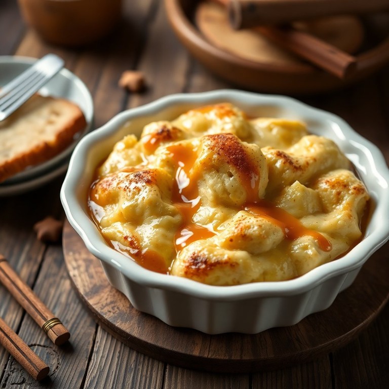 Pudim de Pão com Manteiga e Ovo