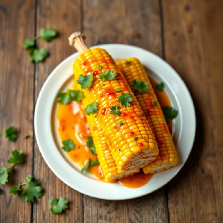 Spicy Chili Lime Steamed Corn