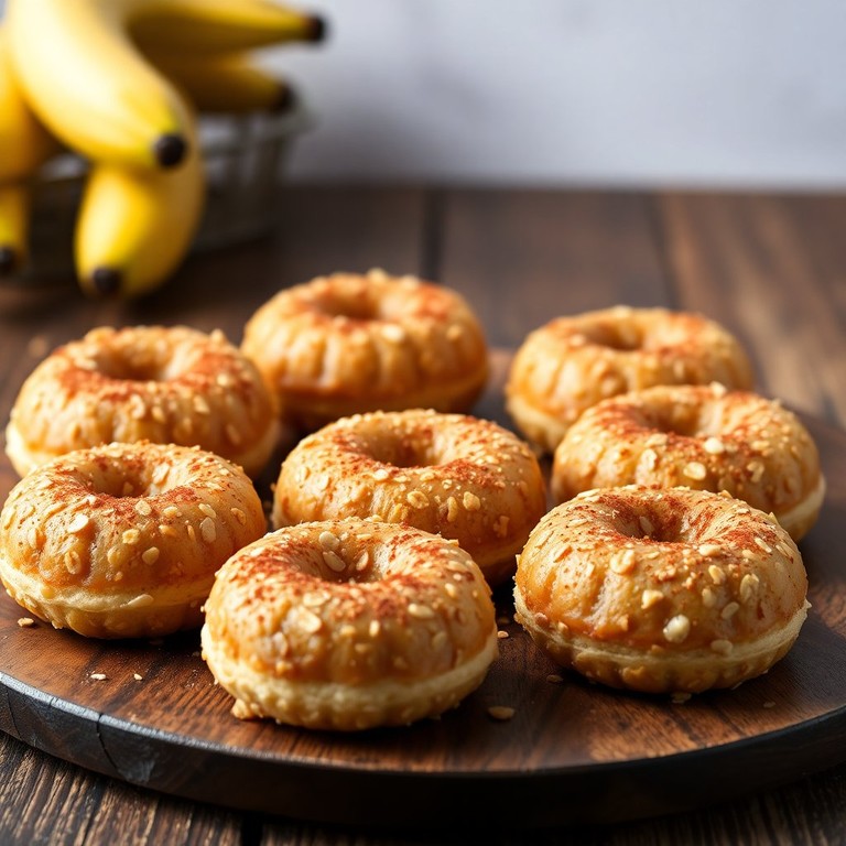 Mini Donuts Fitness de Banana e Aveia (Sem Fermento)