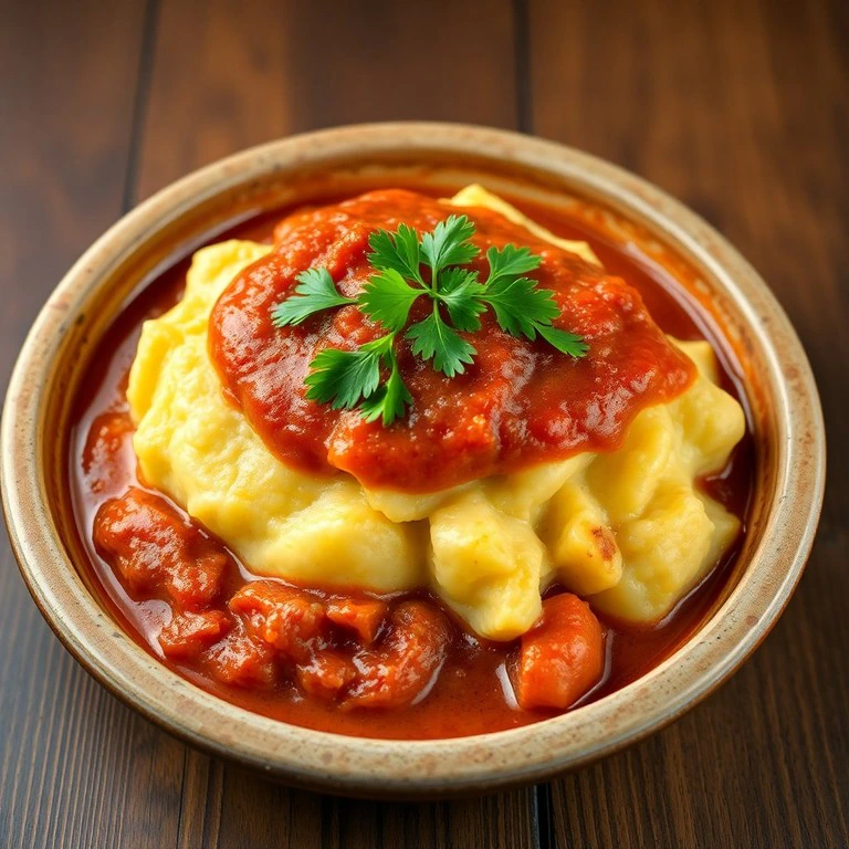 Escondidinho de Tofu com Polpa de Tomate