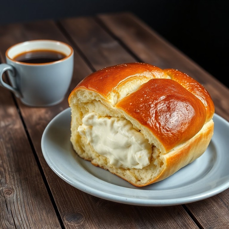 Pão de Nescau com Recheio Cremoso