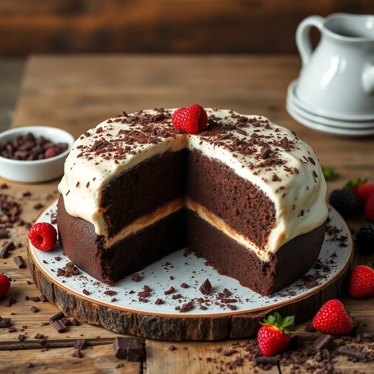 Bolo de Chocolate Fofinho com Creme de Leite