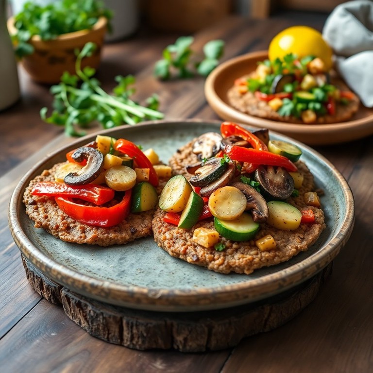 Galettes de Sarrasin Végétaliennes aux Légumes Sautés