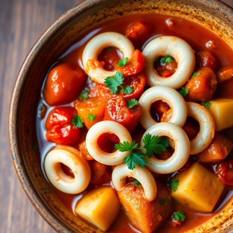 Guiso de Calamares con Patatas al Estilo Mediterráneo