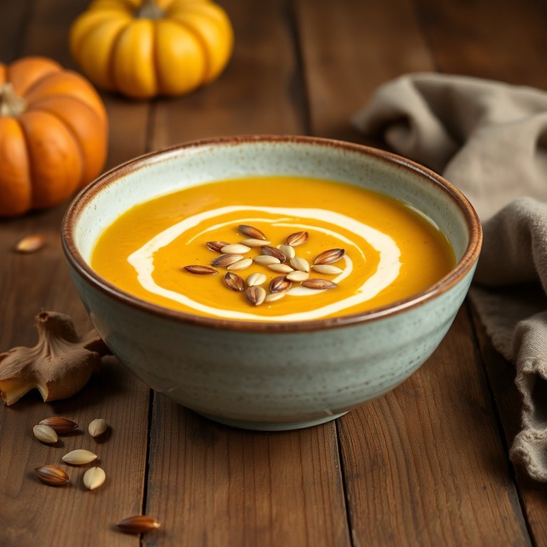 Crema de Calabaza con Toque de Jengibre