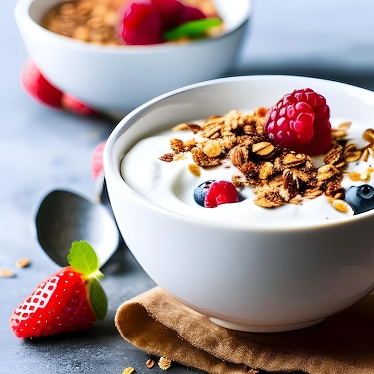 Yogur Griego con Granola y Miel