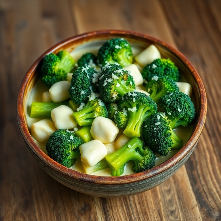 Romige Broccoli met Mozzarella en Knoflook