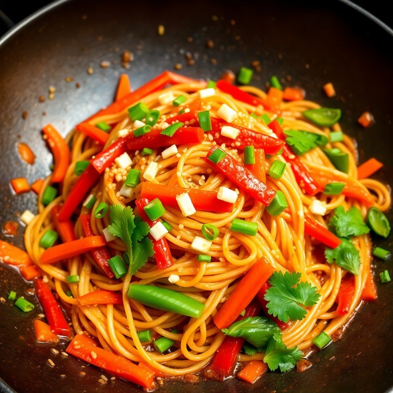 Fei Li's Spicy Szechuan Noodles with Crunchy Vegetables