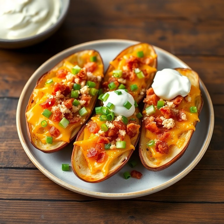 Ultimate Loaded Baked Potato Skins