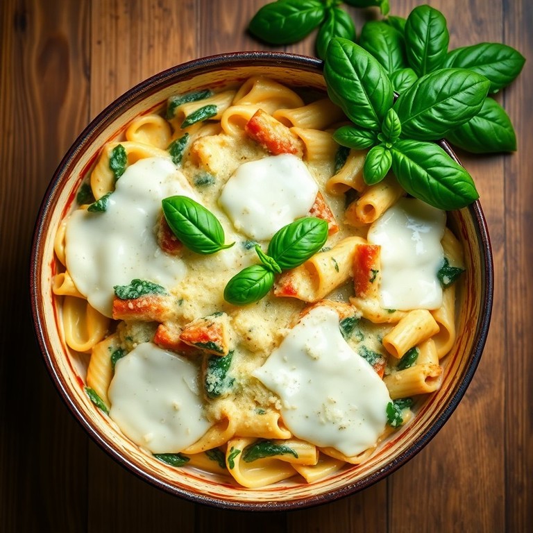 Creamy Spinach and Ricotta Pasta Bake