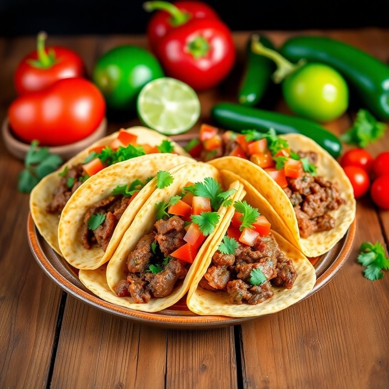 Spicy Beef Tacos with Fresh Salsa