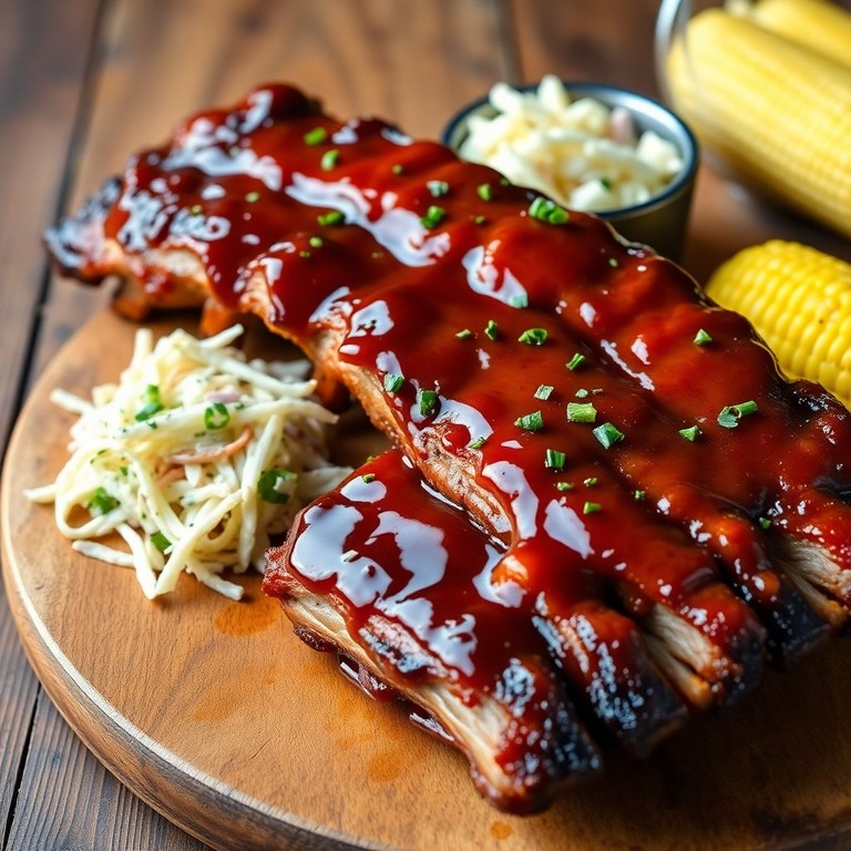 Costillas de Cerdo con Salsa Barbacoa y Toque de Miel