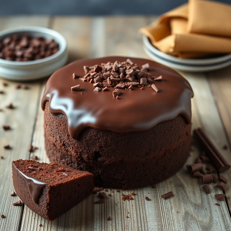 Bolo de Chocolate Fofinho com Cobertura de Ganache