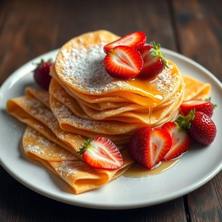 Crepe de Leite com Açúcar e Ovo