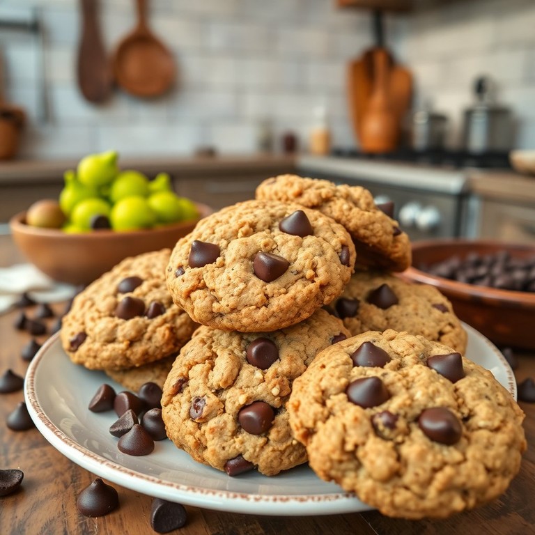 Cookies aux Pépites de Chocolat et Flocons d'Avoine Sans Gluten