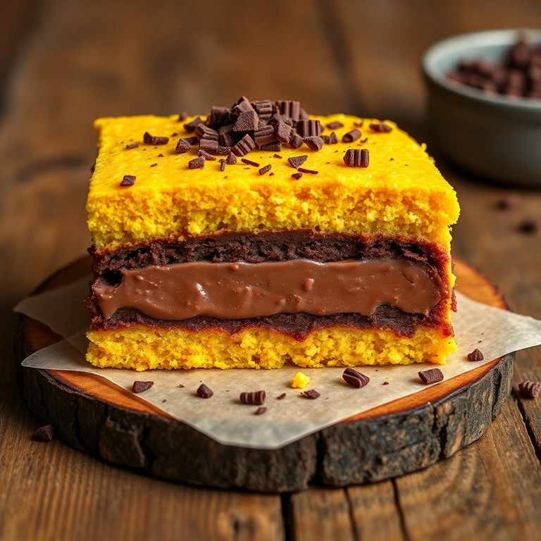 Bolo de Fubá com Camadas de Chocolate: Sabor e Textura