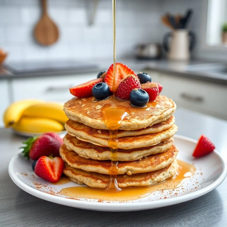 Panquecas de Aveia e Banana com Proteína