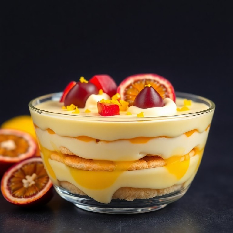 Torta de Bolacha Champanhe com Limão e Maracujá