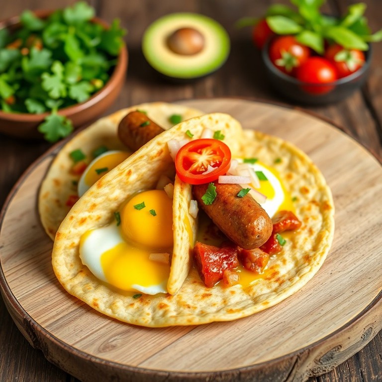 Arepas Rellenas de Huevo y Salchicha