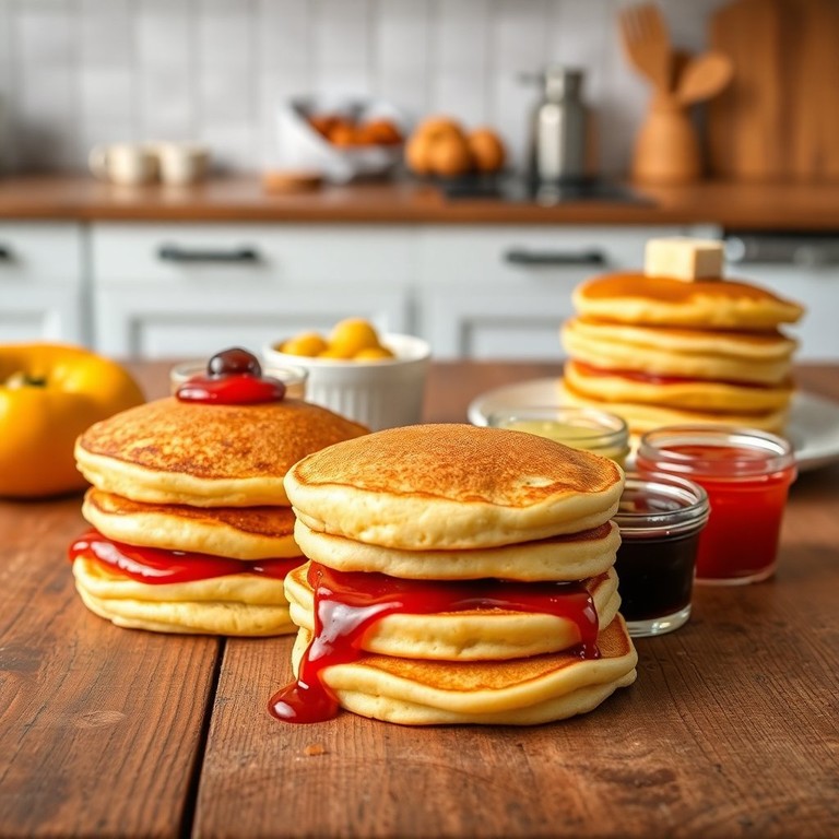 Пышные блинчики с вареньем