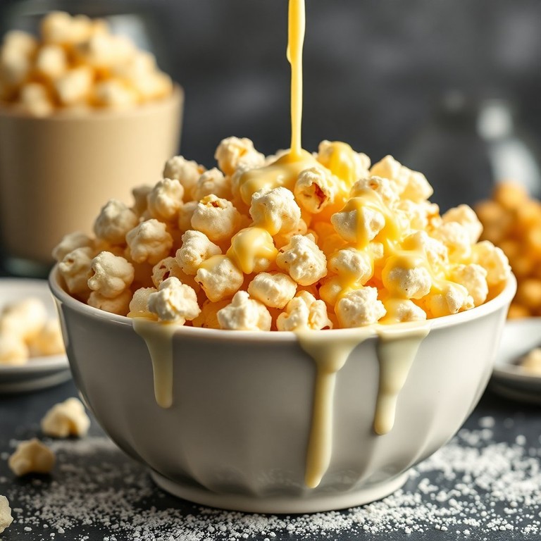 Pipoca Gourmet com Creme de Leite e Manteiga