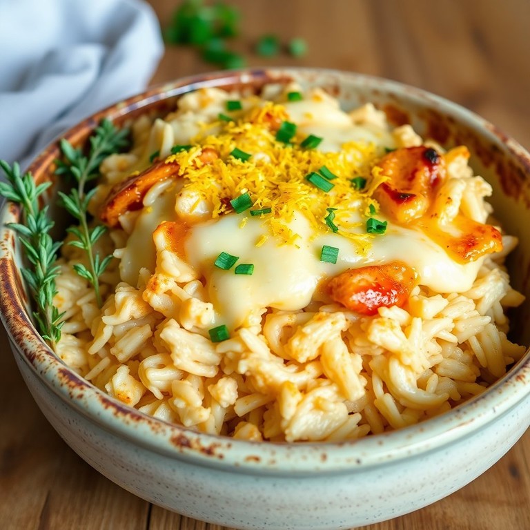 Arroz de Forno com Frango e Queijo