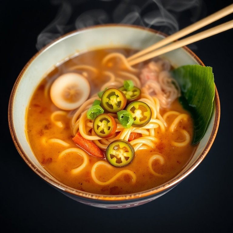 Spicy Miso Ramen with Peanut Butter and Ginger
