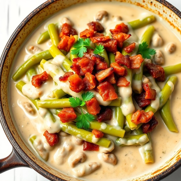 Southern Style Green Beans with Savory White Gravy