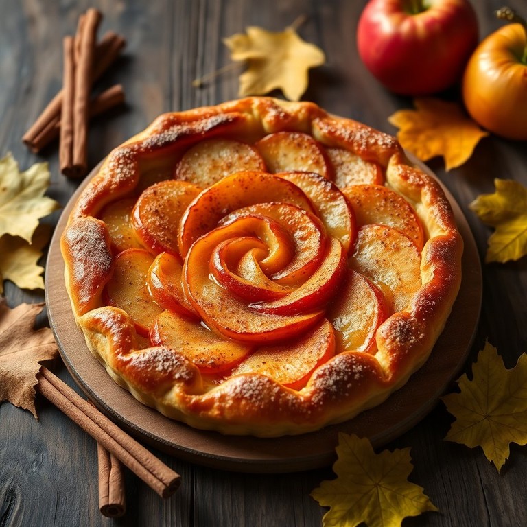 Tarte aux Pommes Caramélisées et Cannelle