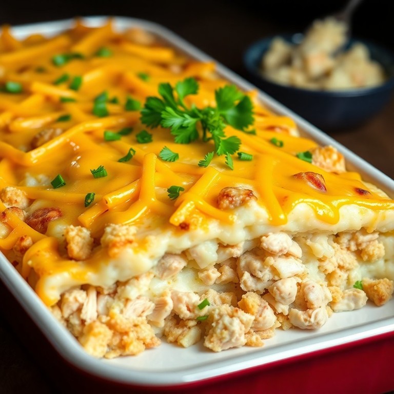 Savory Chicken and Dressing Casserole