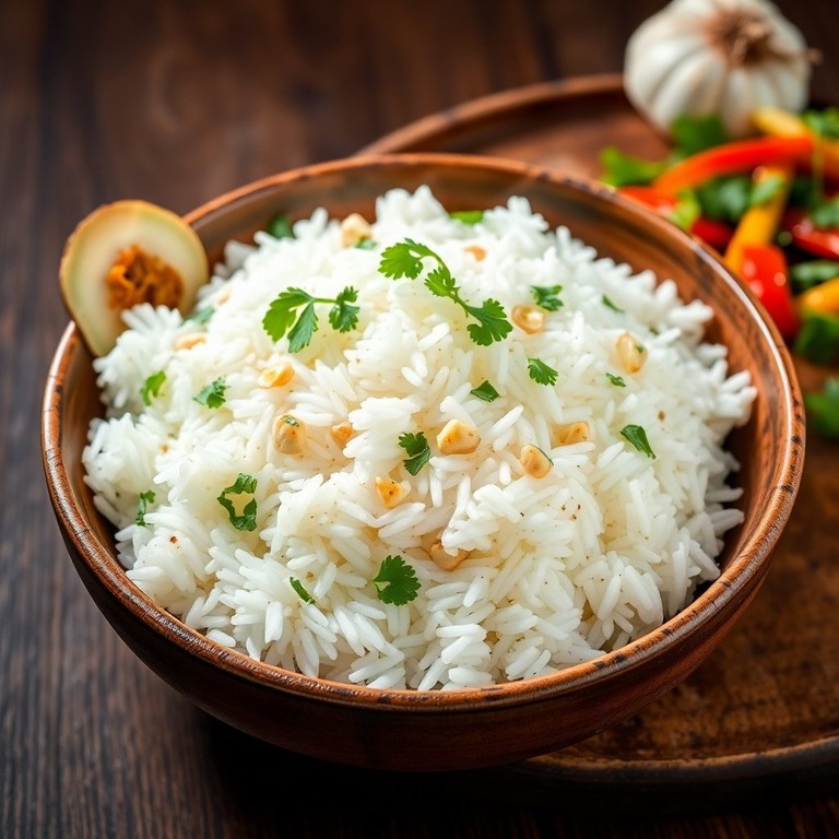 Arroz Branco Perfeito com Toque de Alho