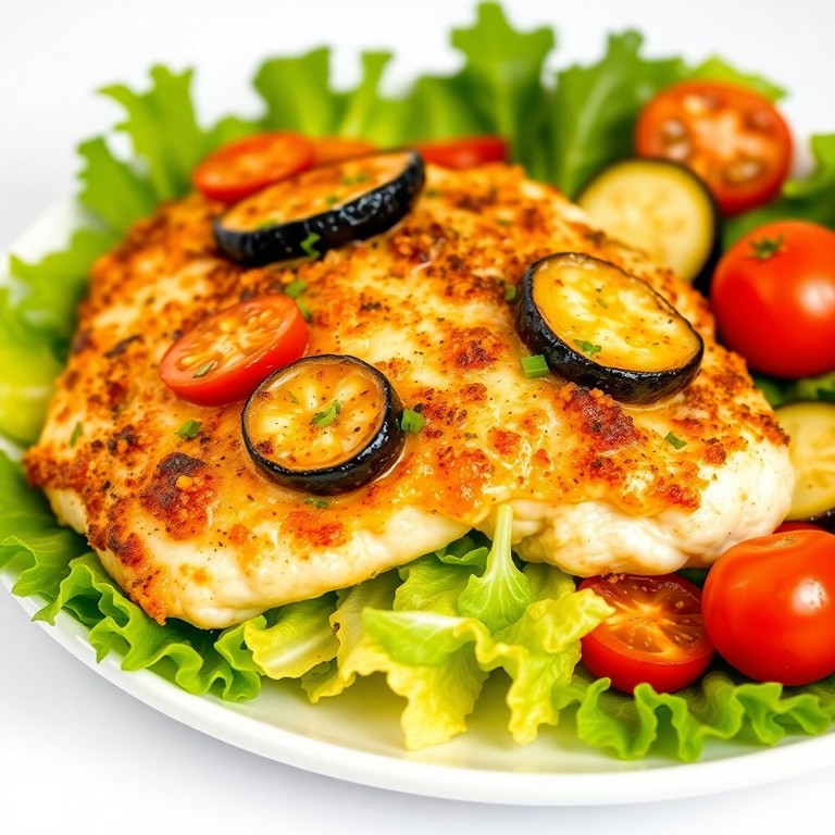 Куриное филе с овощами и сыром