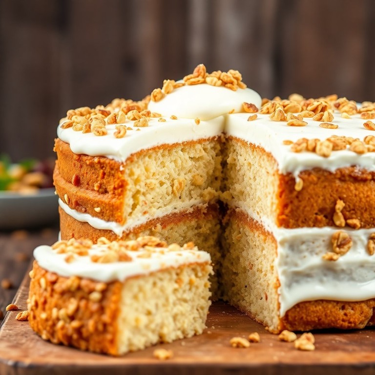 Honey-Infused Yogurt Granola Cake