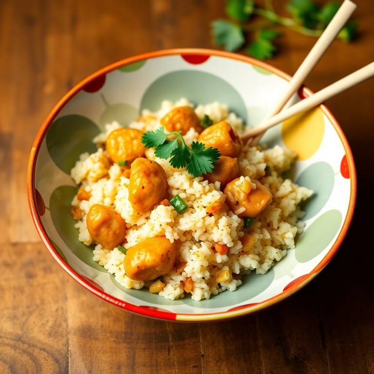 Aromatischer Blumenkohl-Reis mit Austernsauce