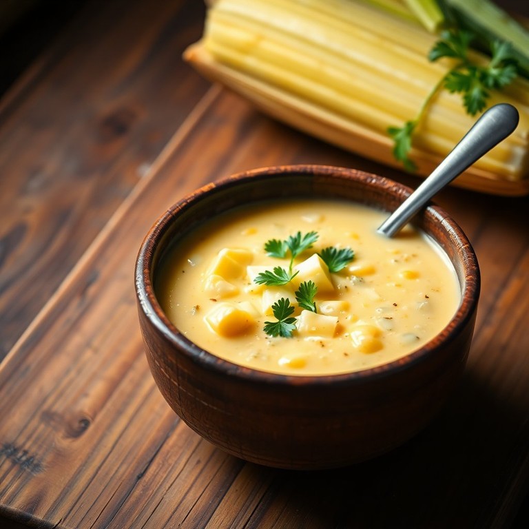 Creme de Milho com Manteiga e Queijo