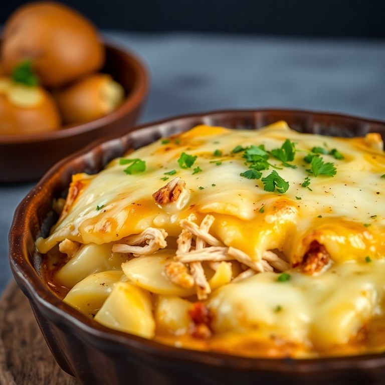 Escondidinho de Batata com Frango e Queijo