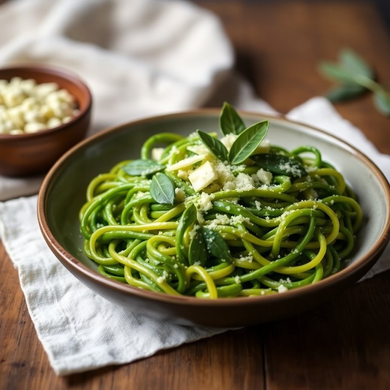 Grüne Spinat Spätzle