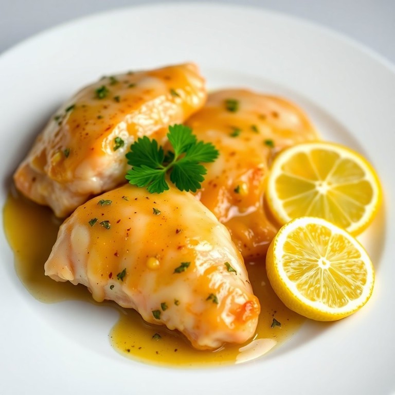 Bifes de Frango ao Molho de Limão e Alho