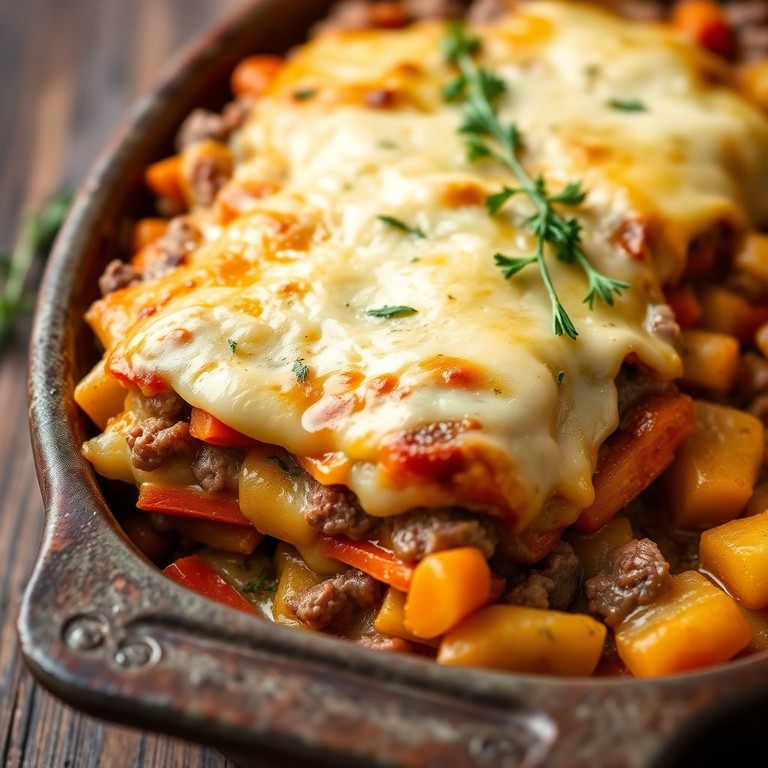 Gratin de Bœuf Haché et Pommes de Terre Savoureux
