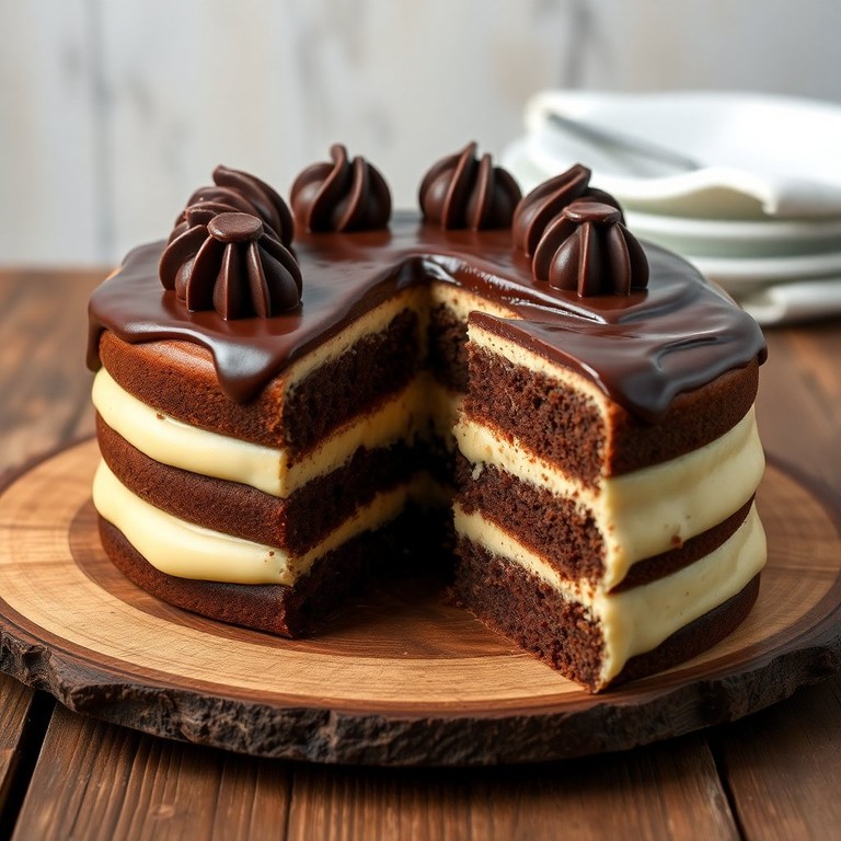 Bolo de Chocolate Cremoso com Recheio de Leite Condensado
