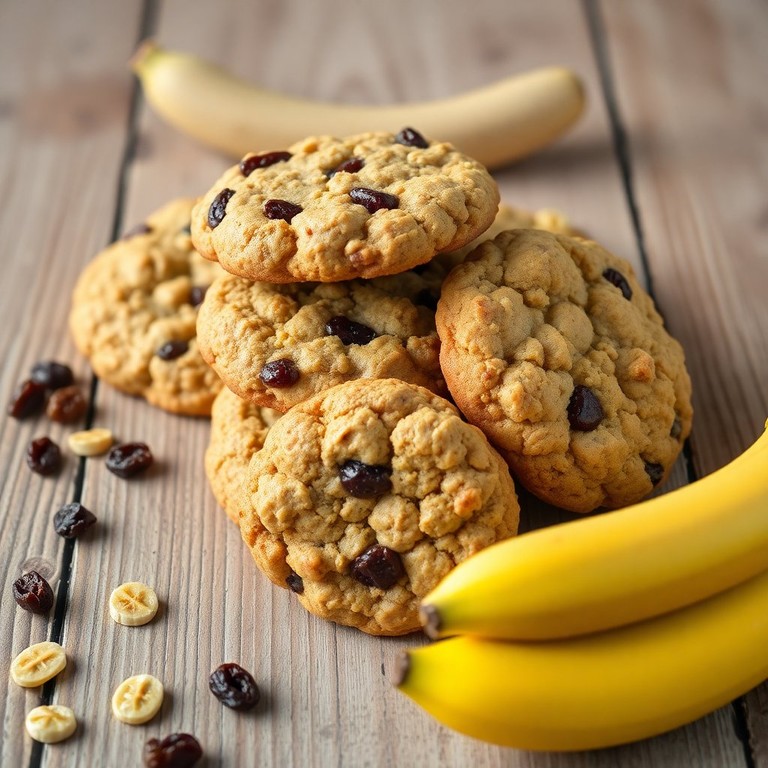 Biscoitos de Aveia, Banana e Uva Passa: Energia em Cada Mordida