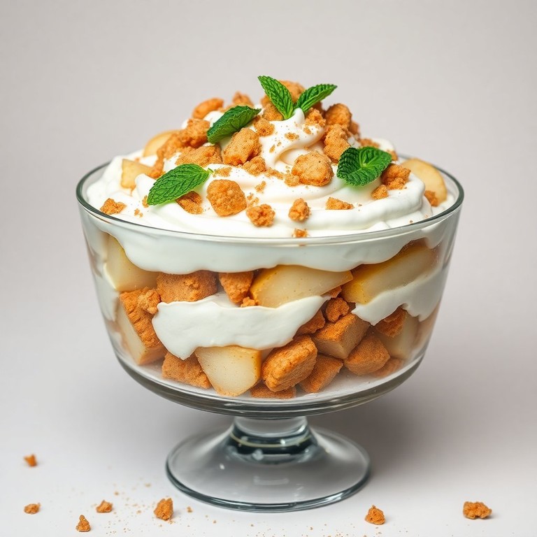 Speculaas Peren Trifle met Boter Slagroom
