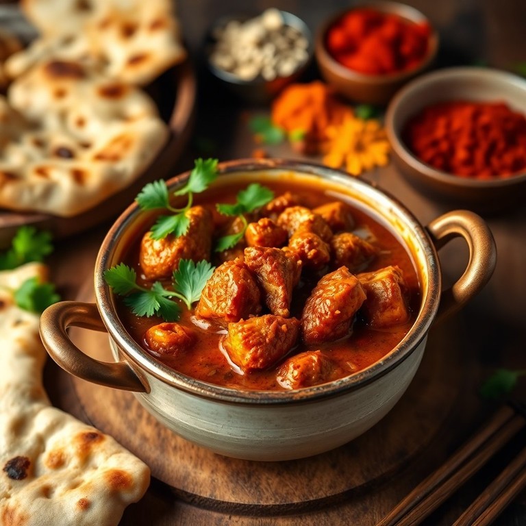 Savory Goat Brain Curry with Spices