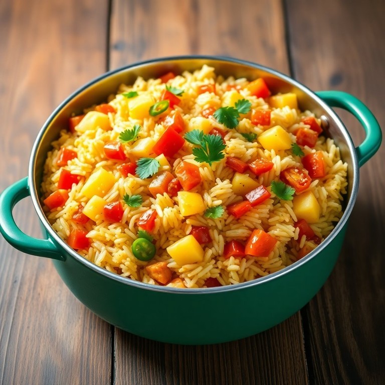 Spicy Potato and Rice Medley