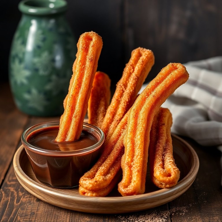 Churros con Chocolate Caliente