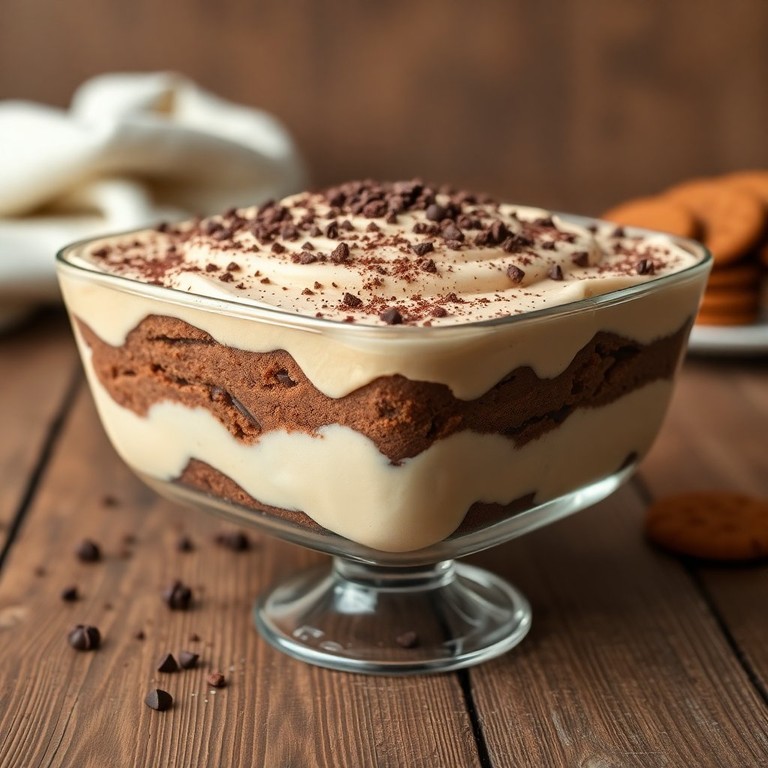 Pavê de Bolacha Maisena com Creme de Toddy