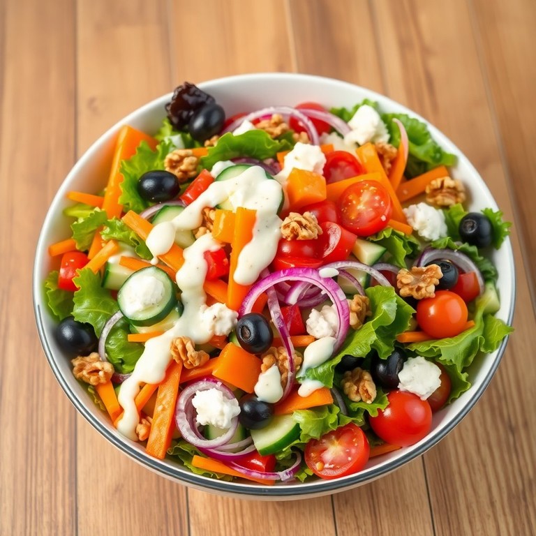 Gemengde Groente- en Cottage Cheese Salade