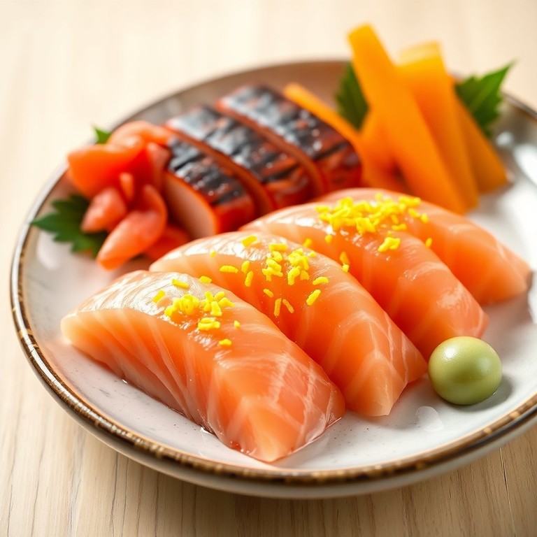 Citrus-Infused Salmon Nigiri