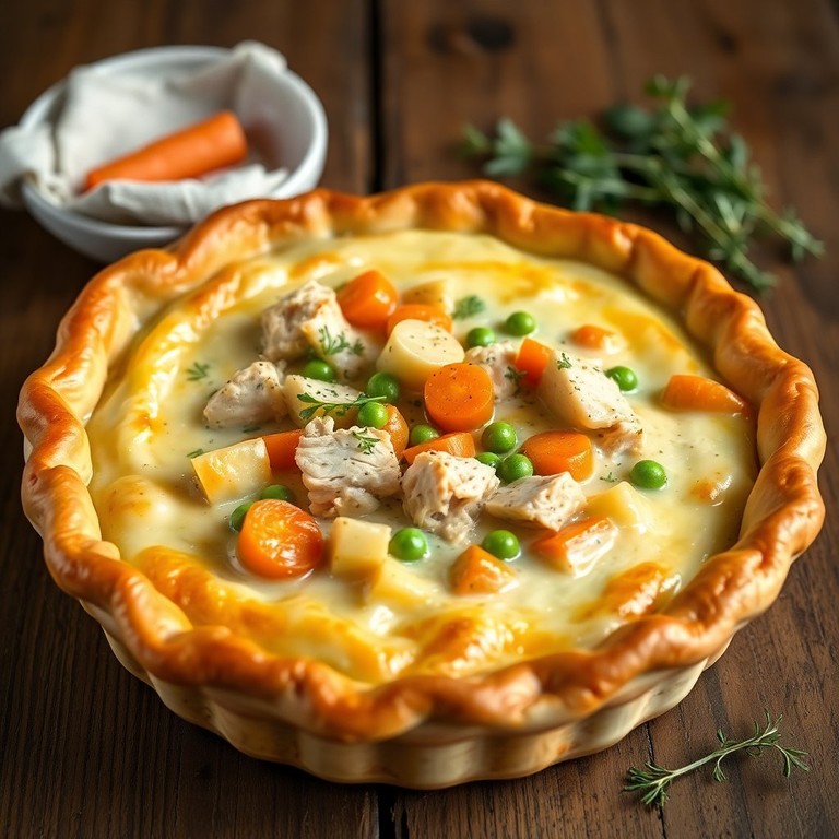 Creamy Chicken and Vegetable Pie
