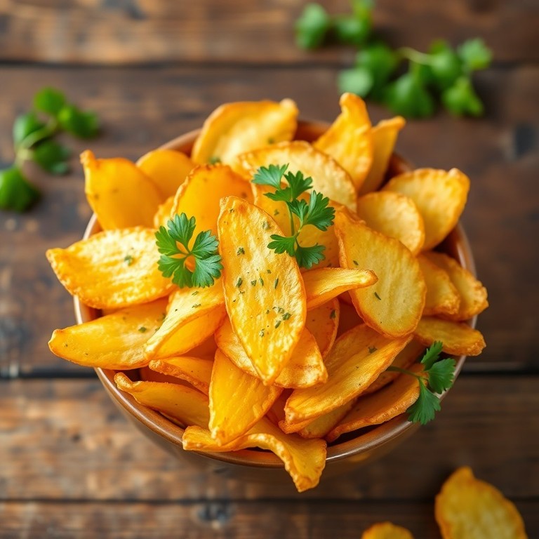 Herb-Infused Crispy Potato Chips